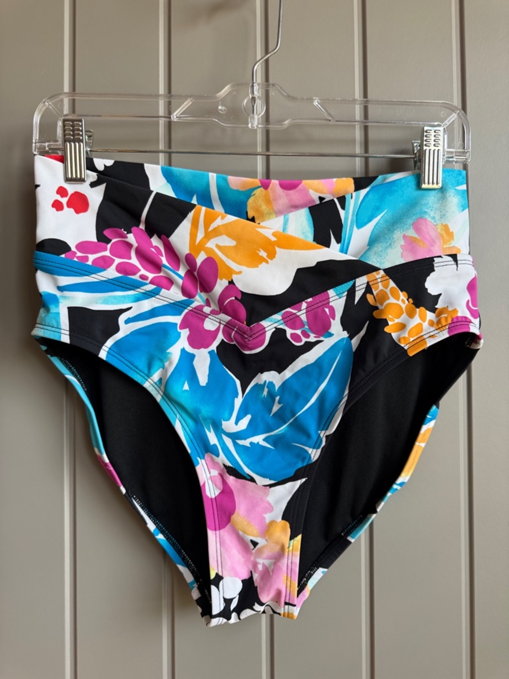 DSG Women’s High-Waist Floral Swim Bottoms - Black Multi